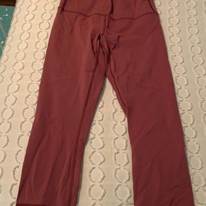 Lulu lemon pink cropped leggings